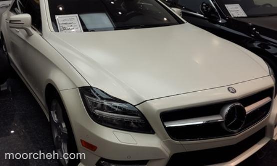 بنز CLS500 سفید صدفی مدل 2013